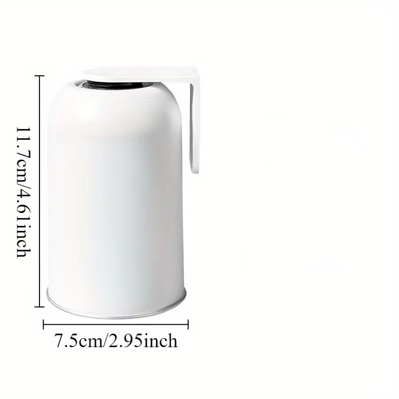Magnetic Stainless Steel Toothbrush Cup Holder Set for Modern Bathroom Organization