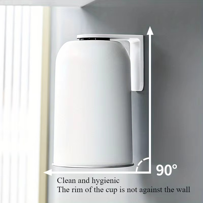 Magnetic Stainless Steel Toothbrush Cup Holder Set for Modern Bathroom Organization