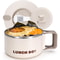 Portable Microwave Ramen Bowl With Stainless Steel Insert And Lid For Easy Noodle Meals 0