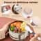 Portable Microwave Ramen Bowl With Stainless Steel Insert And Lid For Easy Noodle Meals 1