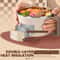 Portable Microwave Ramen Bowl With Stainless Steel Insert And Lid For Easy Noodle Meals 2
