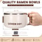 Portable Microwave Ramen Bowl With Stainless Steel Insert And Lid For Easy Noodle Meals 5