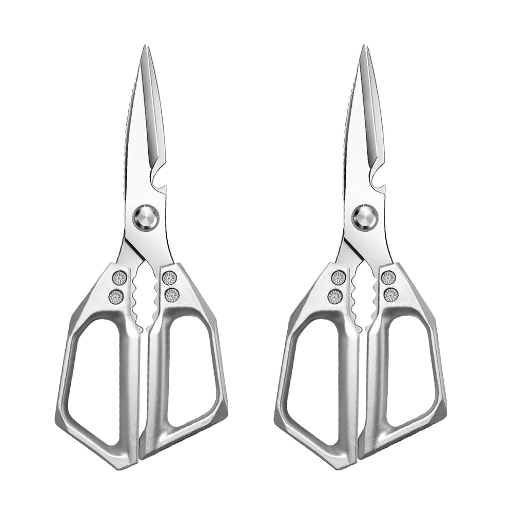 MultiGrip Stainless Steel Kitchen Shears For Meat Fish Vegetable Prep 5