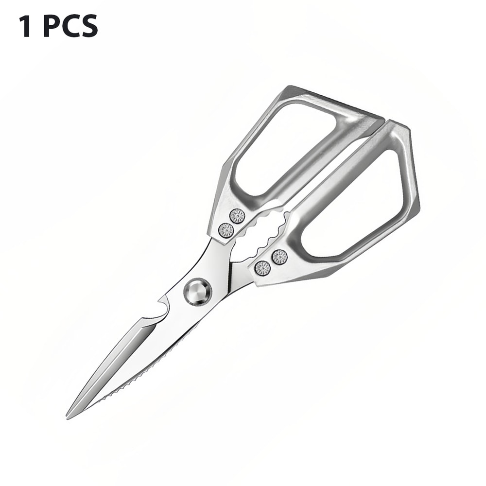 MultiGrip Stainless Steel Kitchen Shears For Meat Fish Vegetable Prep 6