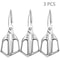 MultiGrip Stainless Steel Kitchen Shears For Meat Fish Vegetable Prep 8
