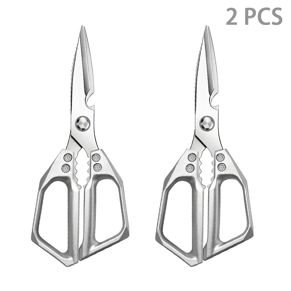 MultiGrip Stainless Steel Kitchen Shears For Meat Fish Vegetable Prep 7