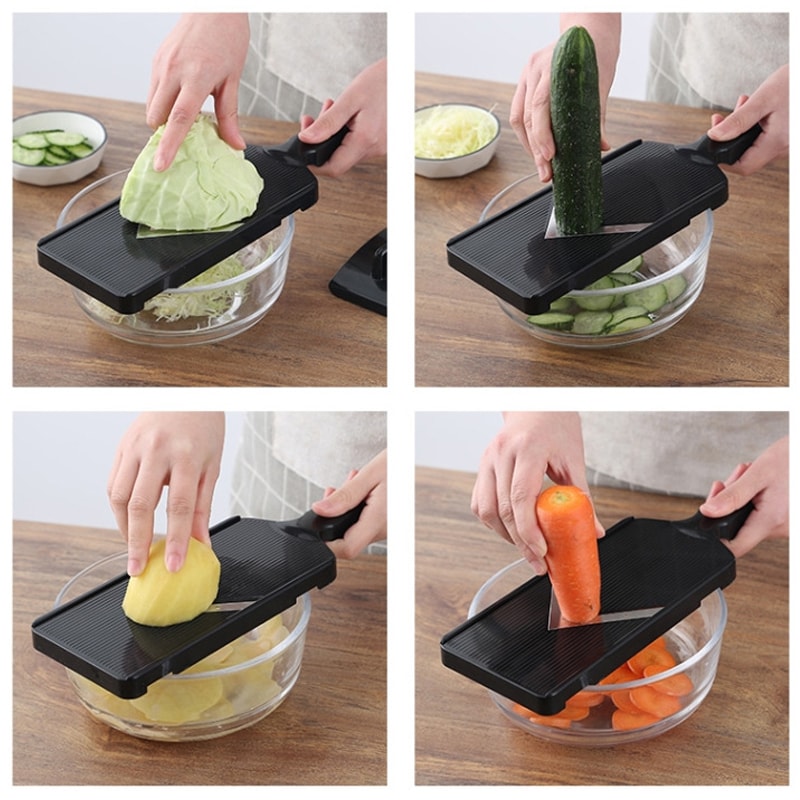 Multi-Blade Vegetable Slicer & Cabbage Shredder Manual Kitchen Cutter