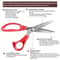 Vintage Pinking Shears For Fabric Leather Craft Sewing 2