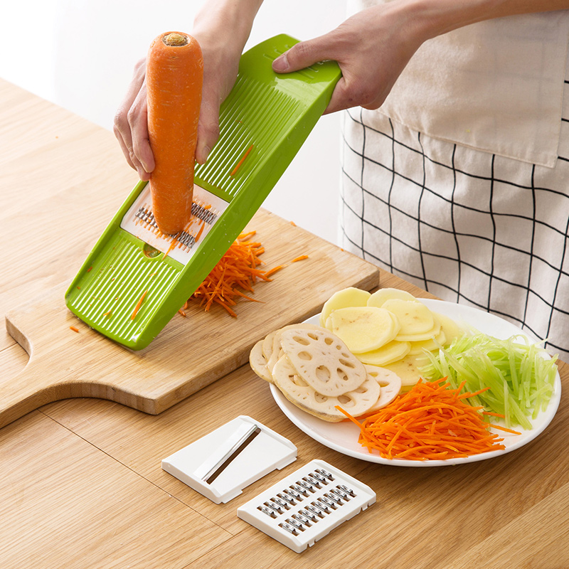 PrecisionPro Mandoline Slicer Stainless Steel Vegetable Cutter With Julienne Blades 3