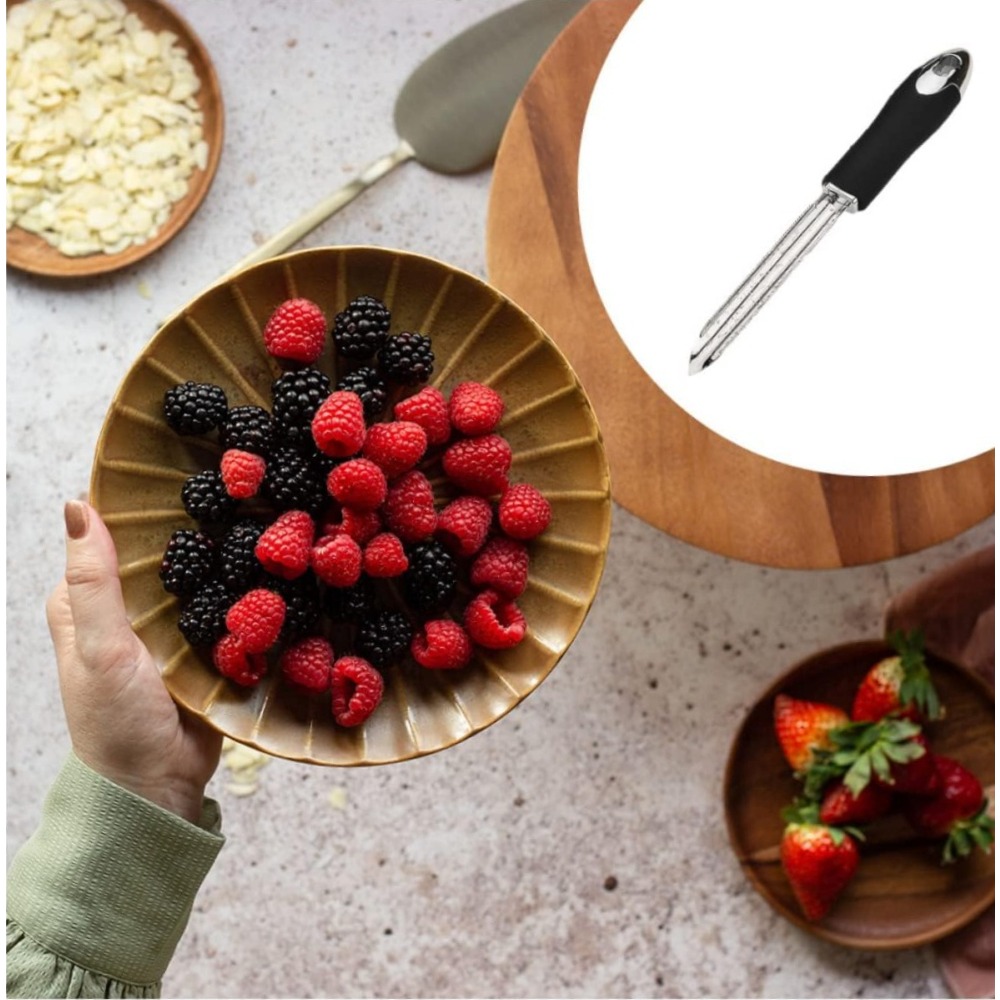 Stainless Steel Pepper Corer Tool For Jalapenos Chili Peppers Fruit Core Removal 3