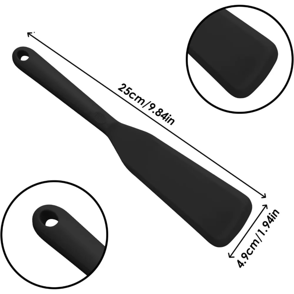 Ultra Thin Silicone Spatula for Nonstick Cookware Heat Resistant Pancake and Egg Turner