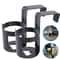 Universal Car Cup Holder Hanging Door Mount Bottle Organizer for Drinks, Phones & Essentials