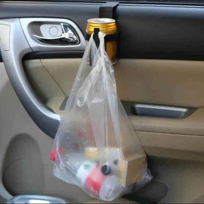 Universal Car Cup Holder Hanging Door Mount Bottle Organizer for Drinks, Phones & Essentials