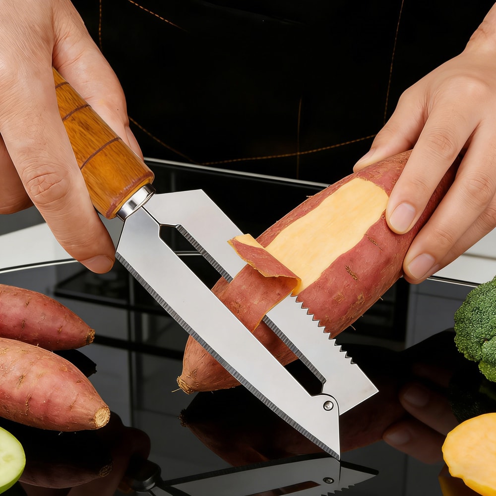 SwiftSlice Multifunction Kitchen Peeler For Fruits Vegetables Potatoes 1
