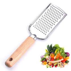 premium lemon zester & cheese grater stainless steel kitchen tool for citrus, cheese & vegetables