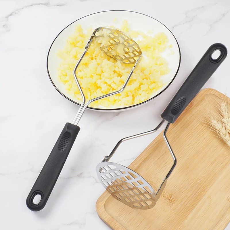 Stainless Steel Potato Masher And Vegetable Press Kitchen Tool 0