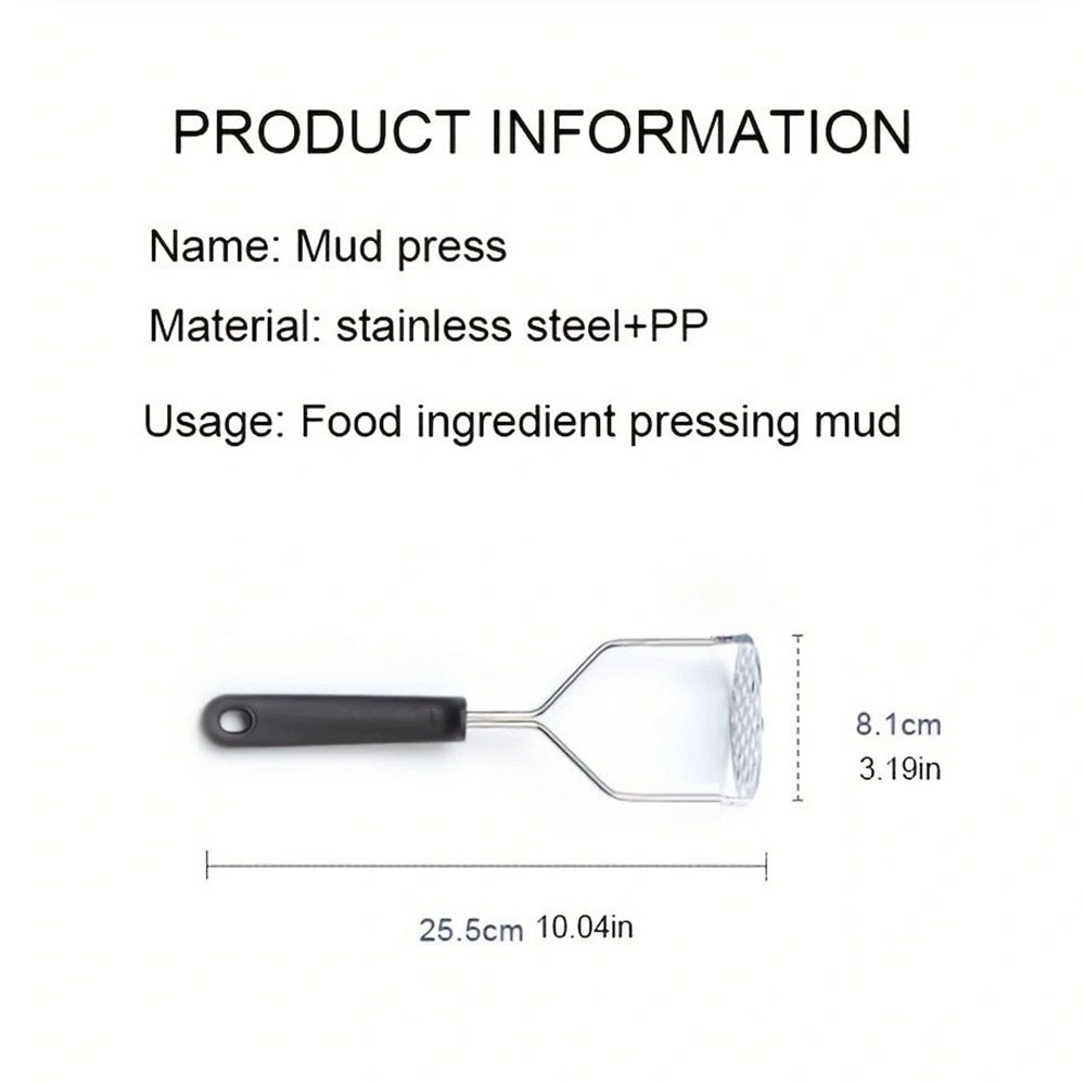 Stainless Steel Potato Masher And Vegetable Press Kitchen Tool 5