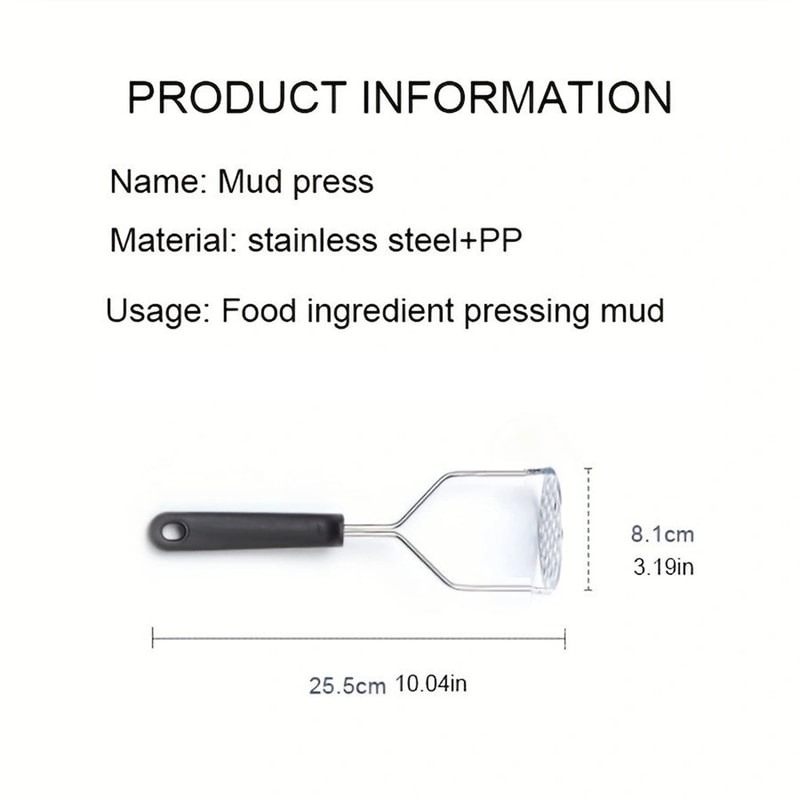 Stainless Steel Potato Masher And Vegetable Press Kitchen Tool 5