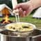 Stainless Steel Fine Mesh Skimmer Spoon With Wooden Handle For Pasta Frying Grease Filtering 1