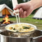Stainless Steel Fine Mesh Skimmer Spoon With Wooden Handle For Pasta Frying Grease Filtering 1