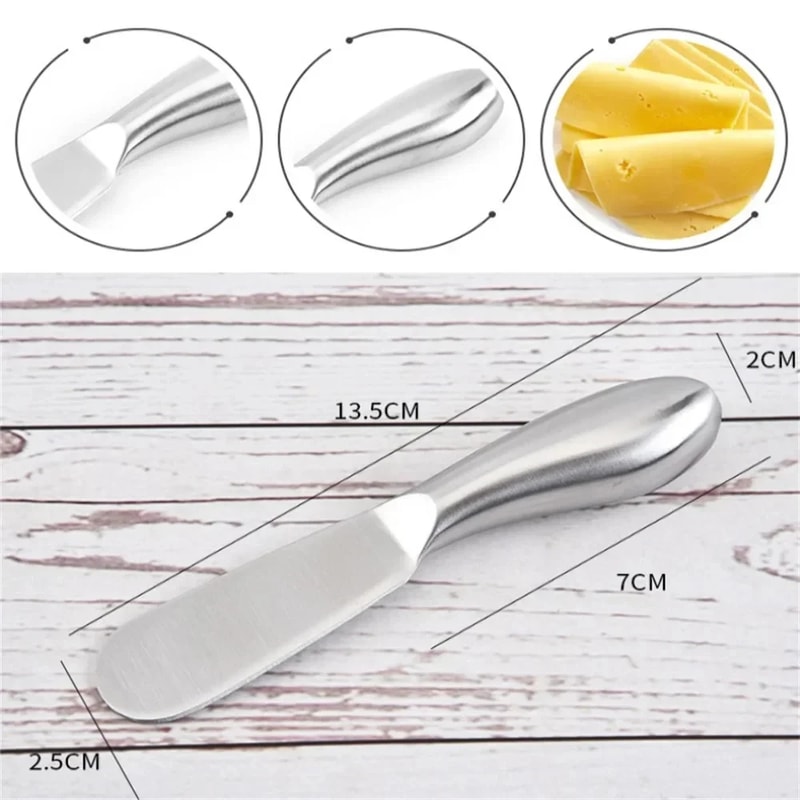 Stainless Steel Butter Spreader Knife And Cheese Cutter For Bread Jam Cream 5