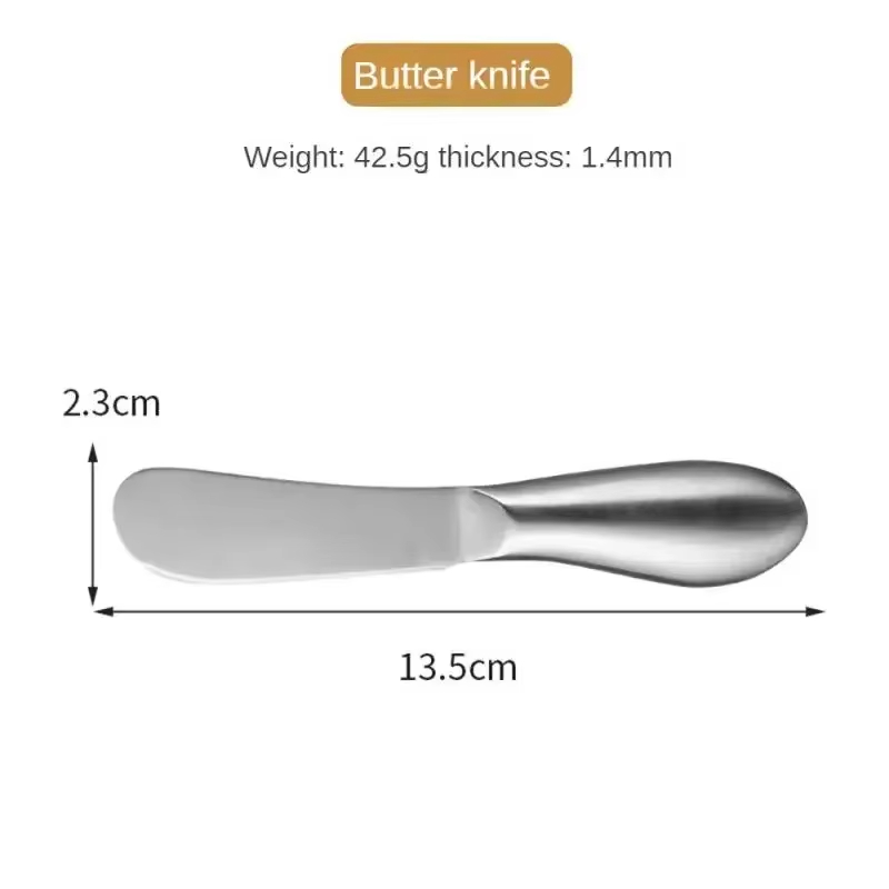 Stainless Steel Butter Spreader Knife And Cheese Cutter For Bread Jam Cream 6