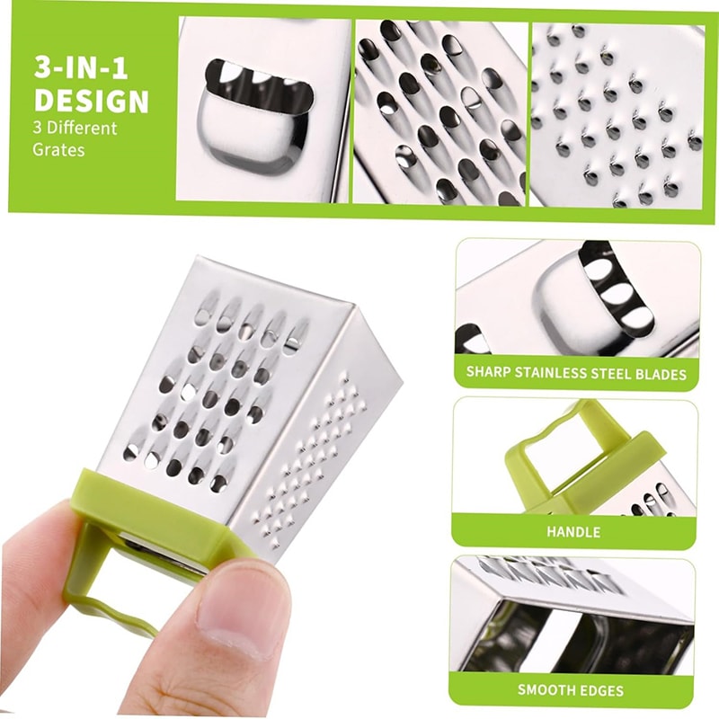 Compact Stainless Steel Cheese Grater Handheld Cheese Slicer For Chocolate Butter More 4