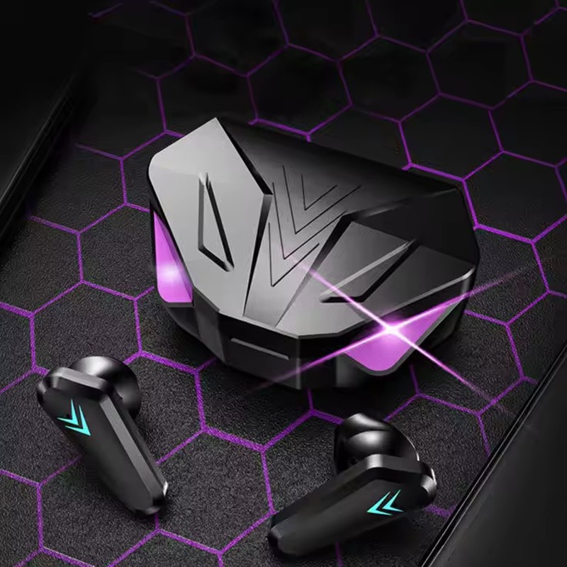 TWS Gaming Earbuds Bluetooth Earphones with HiFi Stereo Bass & Noise-Reducing Mic