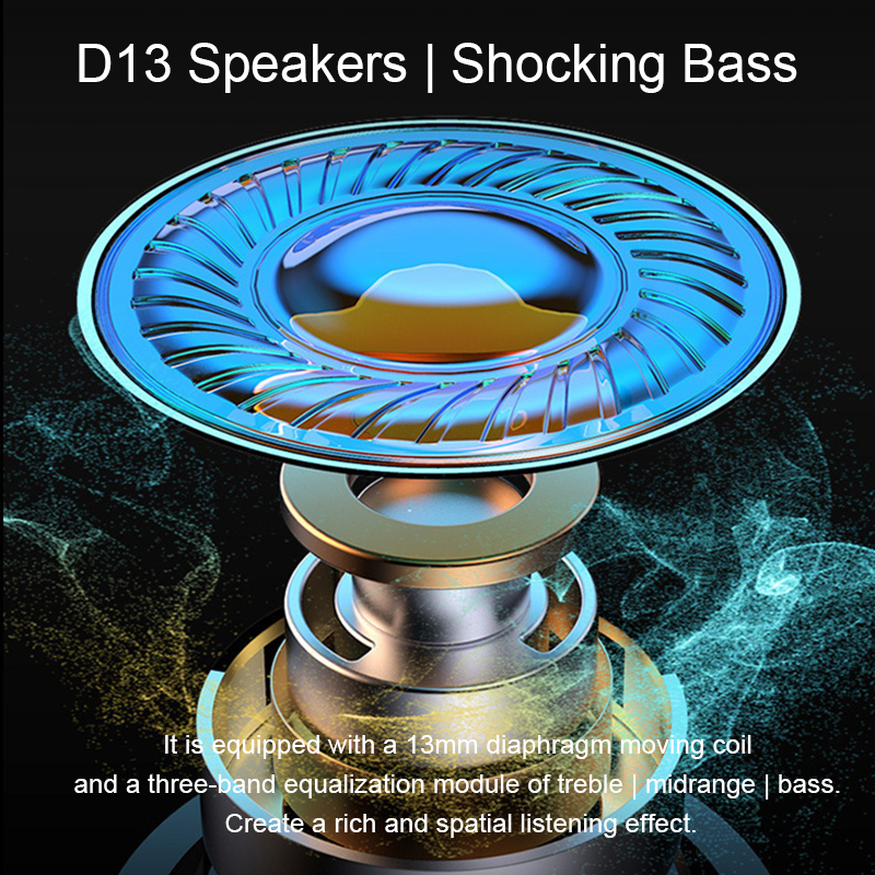 TWS Gaming Earbuds Bluetooth Earphones with HiFi Stereo Bass & Noise-Reducing Mic