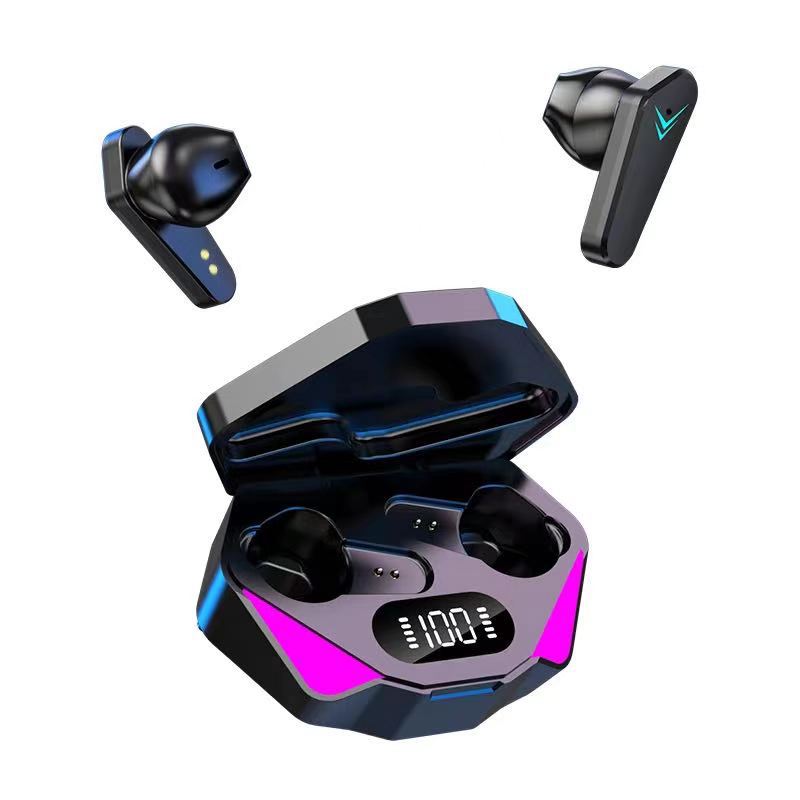 TWS Gaming Earbuds Bluetooth Earphones with HiFi Stereo Bass & Noise-Reducing Mic