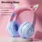 LumiCat RGB Bluetooth Headphones For Kids With LED Flashlight Cat Ears 0