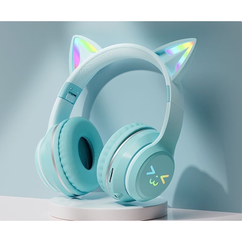 LumiCat RGB Bluetooth Headphones For Kids With LED Flashlight Cat Ears 5