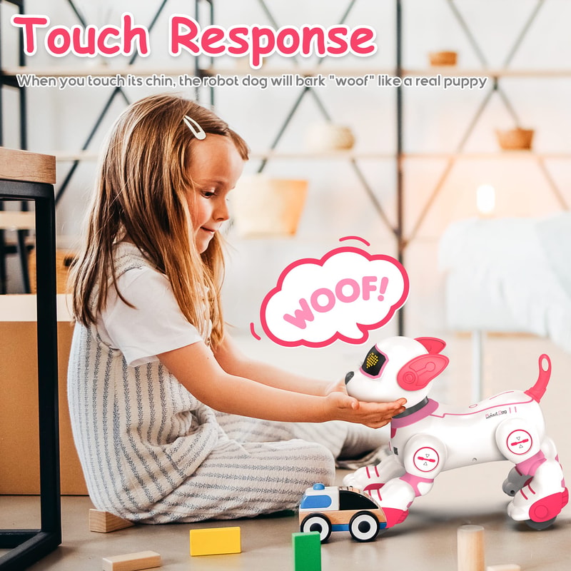 Smart Interactive Robot Dog Toy With Remote Control Programmable Puppy Music Dance Features 1