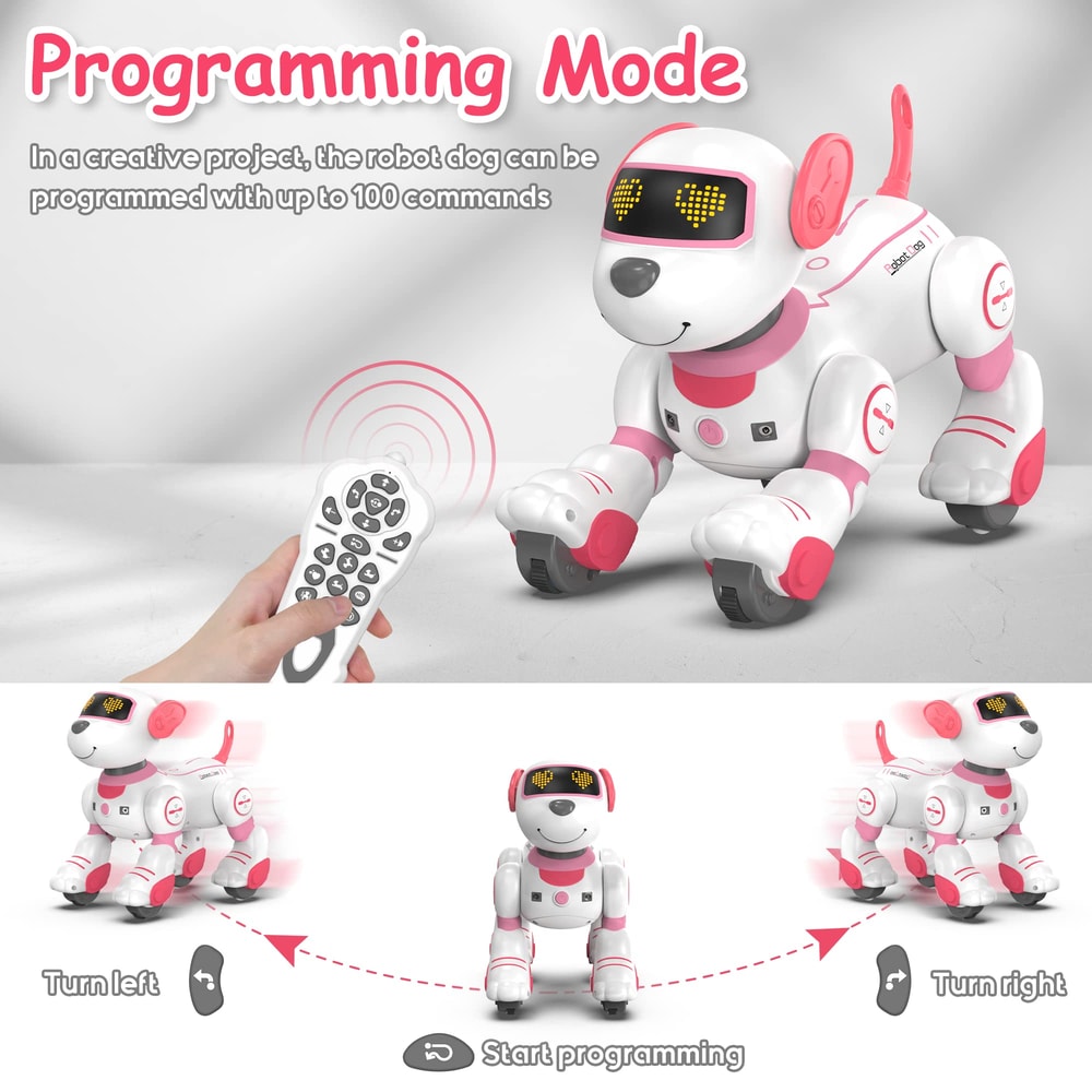 Smart Interactive Robot Dog Toy With Remote Control Programmable Puppy Music Dance Features 2