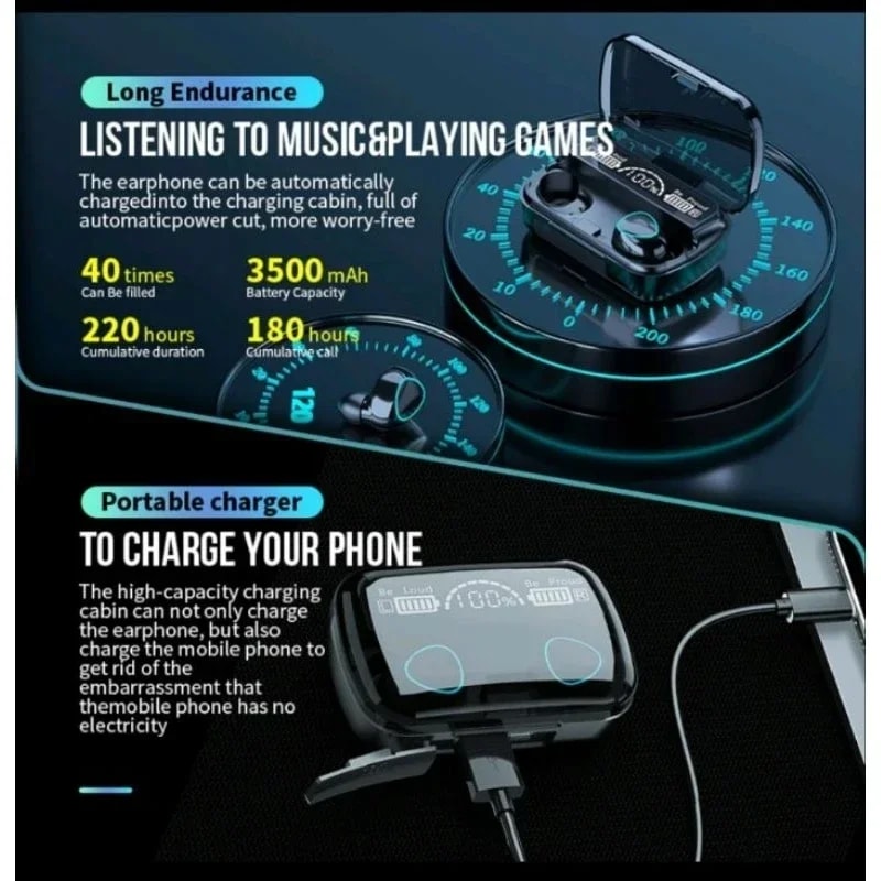 AeroBeat Wireless Earbuds With Charging Case And HD Mic 1