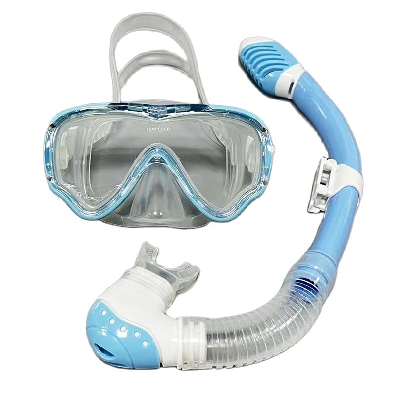 OceanView Kids & Adult Snorkel Set with Anti Fog Diving Mask and Dry Top Tube