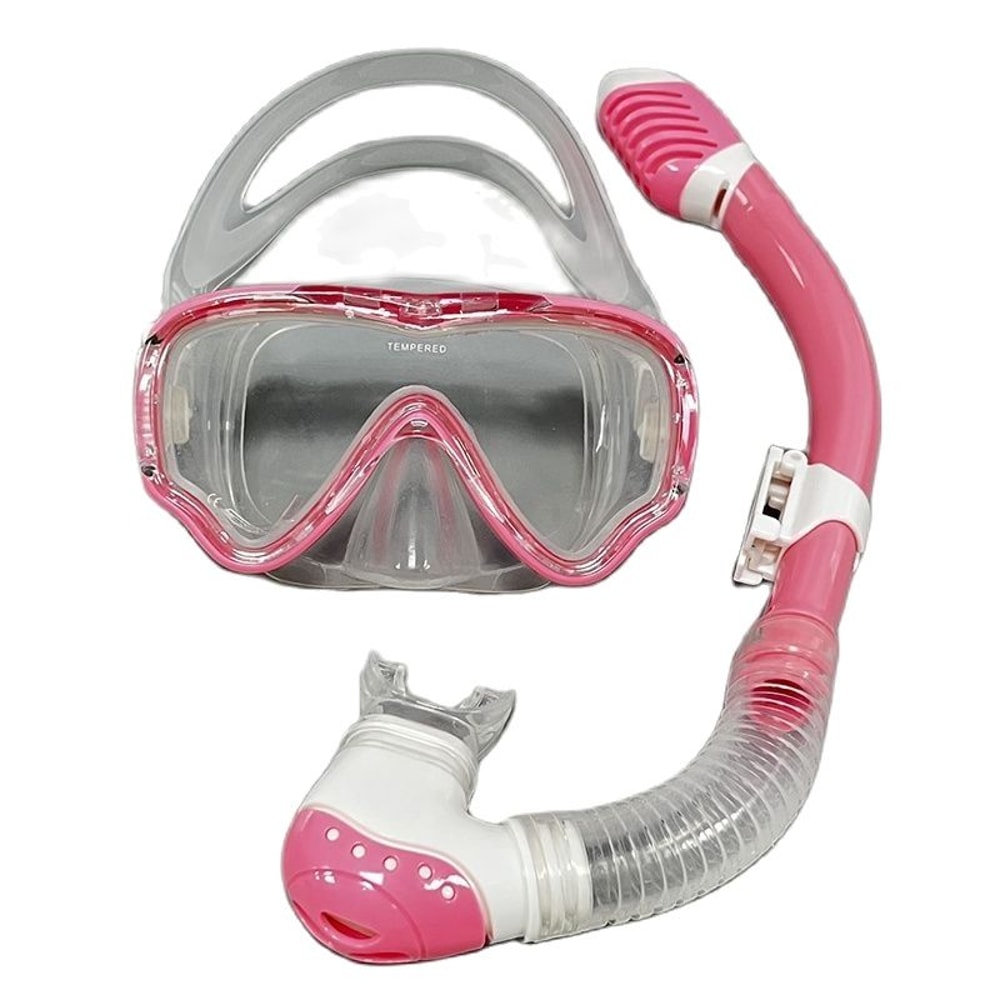 OceanView Kids & Adult Snorkel Set with Anti Fog Diving Mask and Dry Top Tube