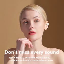 aeroclip open ear bone conduction bluetooth headset for sports & calls