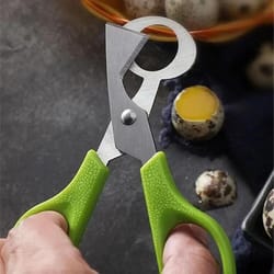precision quail egg cutter scissors for clean shell cracking and easy kitchen prep