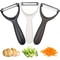 Vegetable Peeler Set with Julienne Cutter and Stainless Steel Swivel Blades