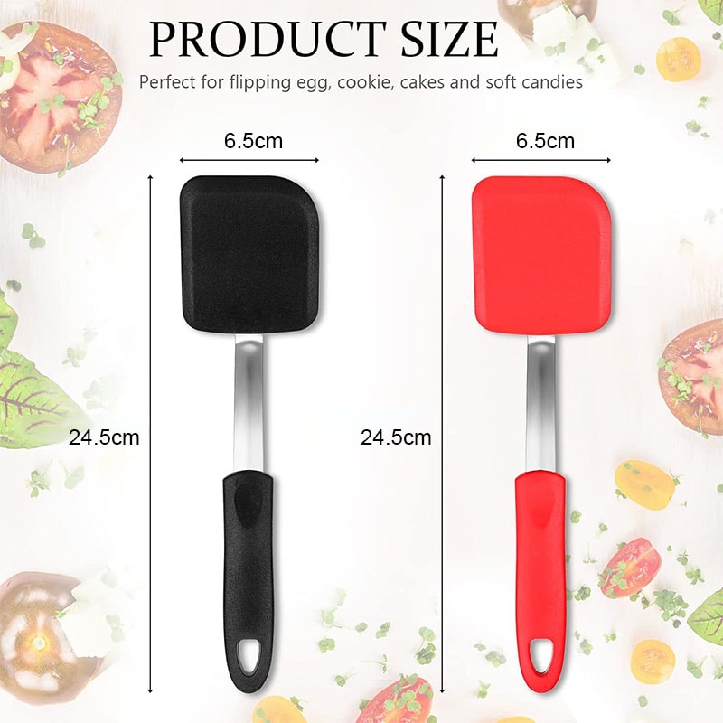 FlexiFlip Silicone Spatula Turner For Nonstick Cookware And Baking 0