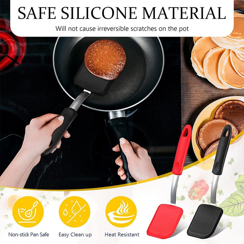 FlexiFlip Silicone Spatula Turner For Nonstick Cookware And Baking 3