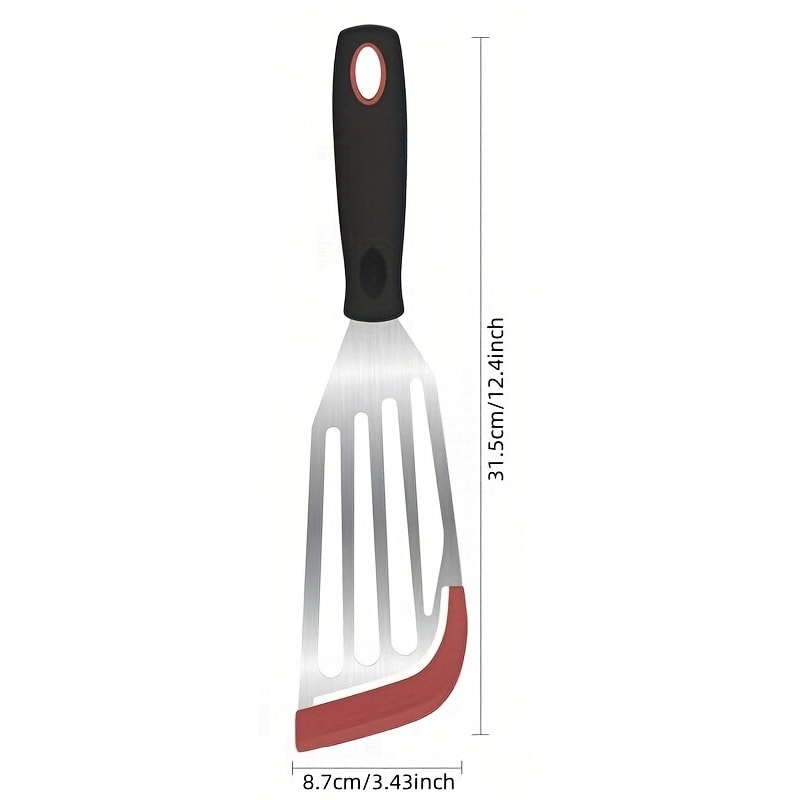 HeatShield Stainless Steel Fish Turner Spatula For Nonstick Cooking 5