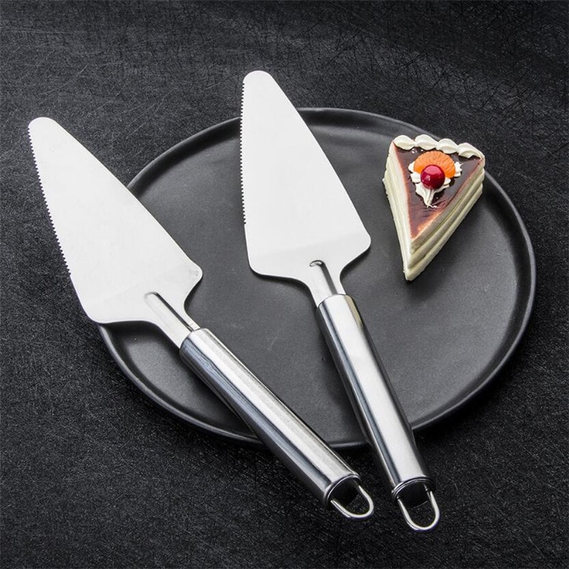 Stainless Steel Cake Server And Pizza Slice Spatula For Cakes Pies Desserts 0