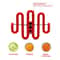 Silicone Potato Masher with Stainless Steel Handle Non Scratch Kitchen Tool