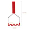 Silicone Potato Masher with Stainless Steel Handle Non Scratch Kitchen Tool
