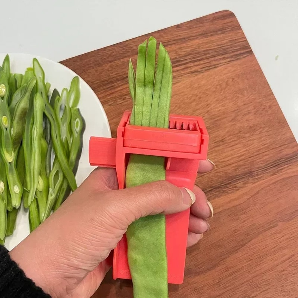 MultiFunction Vegetable Cutter And Green Bean Slicer Kitchen Prep Tool 2