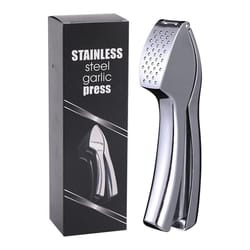 premium stainless steel garlic press & ginger crusher kitchen tool