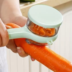 multiblade vegetable peeler with storage box for fruits and kitchen prep