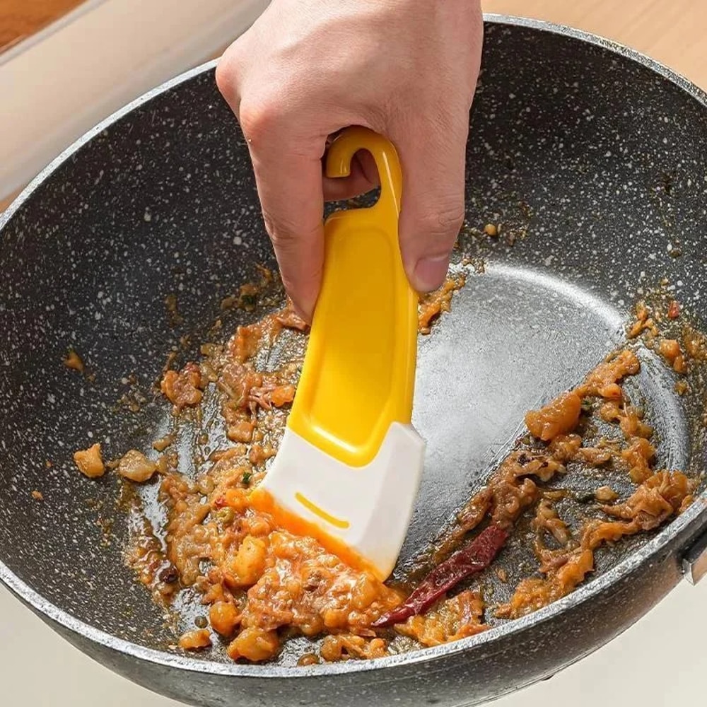 FlexEdge Kitchen Scraper Silicone Pan & Dish Cleaning Spatula